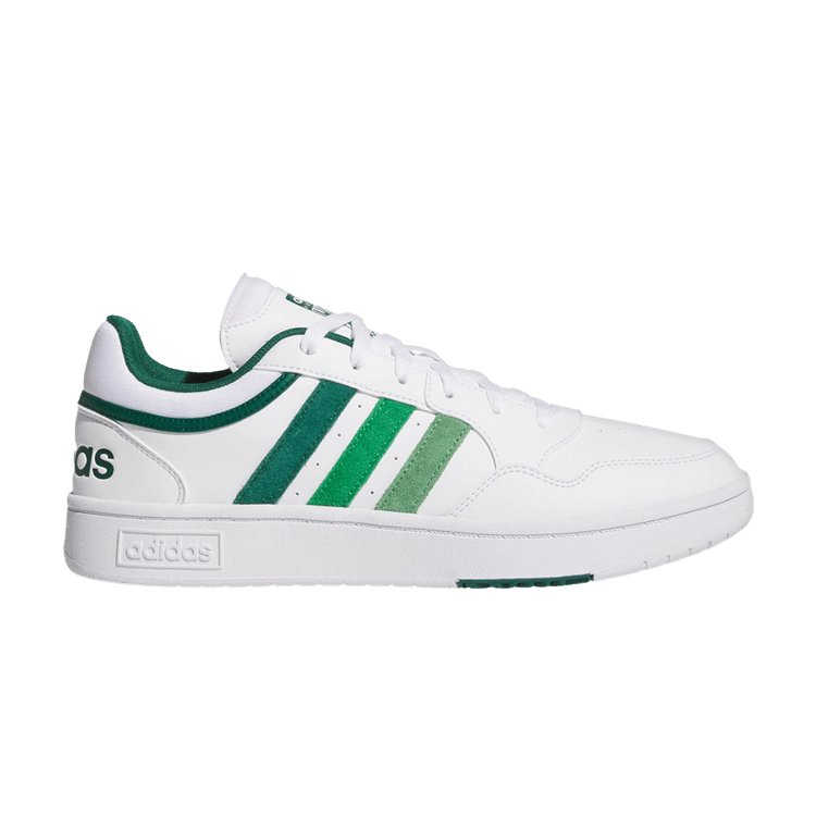 Adidas Hoops 3.0 Low 'Classic Vintage - White Collegiate Green' — Cloud White/Collegiate Green/Green