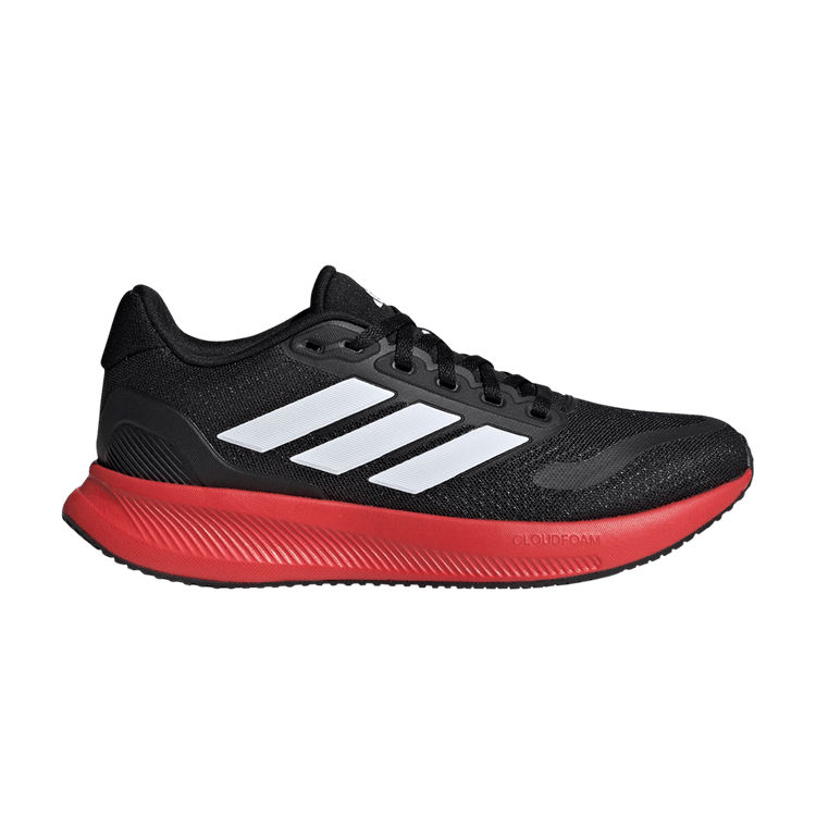 adidas Runfalcon 5 J 'Black White Bright Red' — Core Black/Cloud White/Bright Red