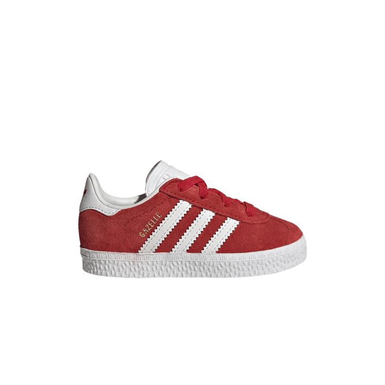 adidas Gazelle Comfort Closure EL I 'Scarlet' — Better Scarlet/Cloud White/Gold Metallic