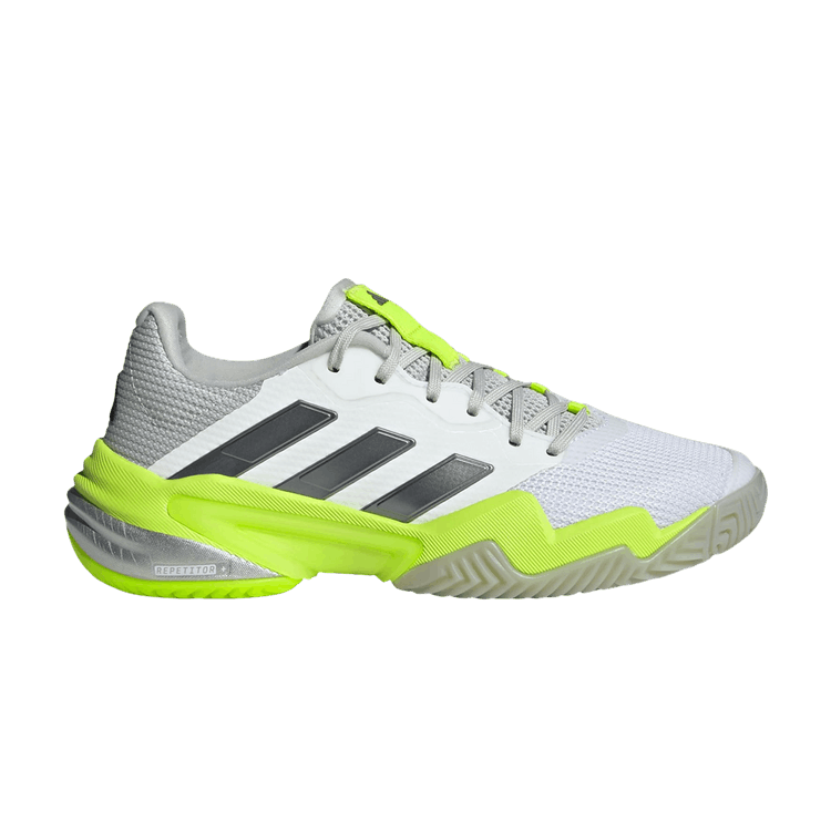 adidas Wmns Barricade 13 'Cloud White Iron Metallic Lucid Lemon' — Cloud White/Iron Metallic/Lucid Lemon