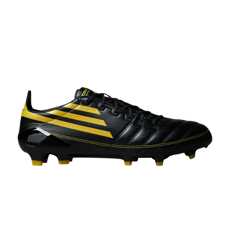 adidas Adizero F50 Elite Leather FG '2010 Edition Pack' — Core Black/Yellow/Utility Yellow