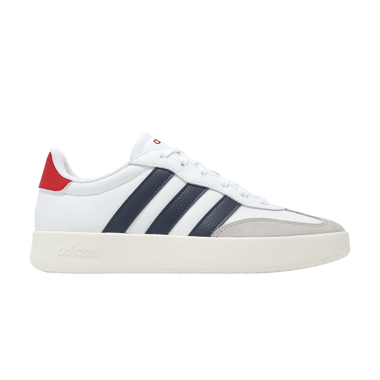 Adidas Barreda 'White Shadow Navy Scarlet' — Cloud White/Shadow Navy/Better Scarlet