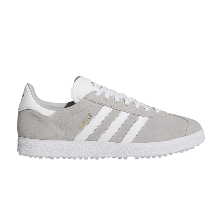 adidas Gazelle Spikeless Golf 'Grey White' — Grey Two/Cloud White/Gold Metallic