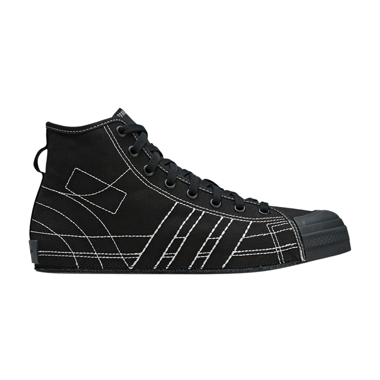 adidas Y-3 Nizza High 'Black Contrast Stitch' — Black/Black/Off White