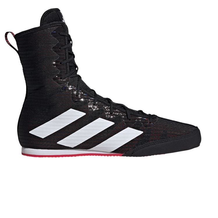 Adidas Box Hog 4 'Black White Pure Ruby' — Core Black/Cloud White/Pure Ruby