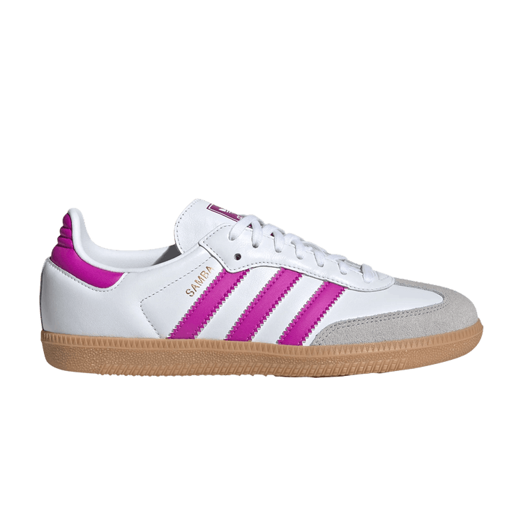 adidas Samba OG J 'White Purple Burst Gum' — Cloud White/Purple Burst/Gum