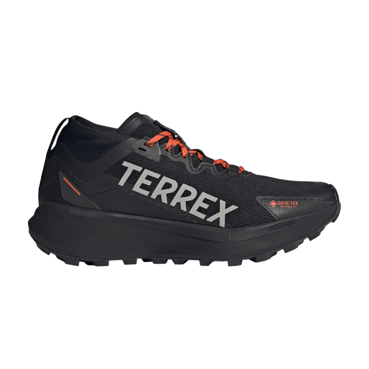adidas Terrex Agravic Mid GORE-TEX 'Black Grey Semi Impact Orange' — Core Black/Grey Two/Semi Impact Orange