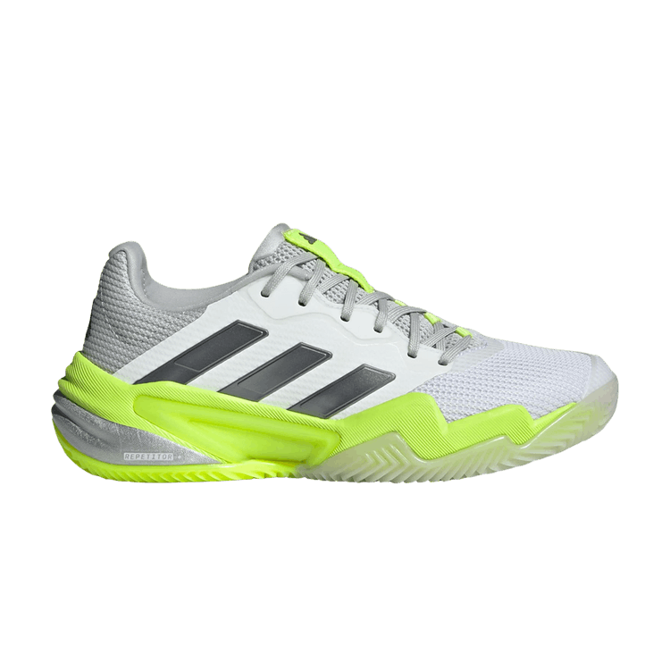 adidas Wmns Barricade 13 CL 'Cloud White Iron Metallic Lucid Lemon' — Cloud White/Iron Metallic/Lucid Lemon