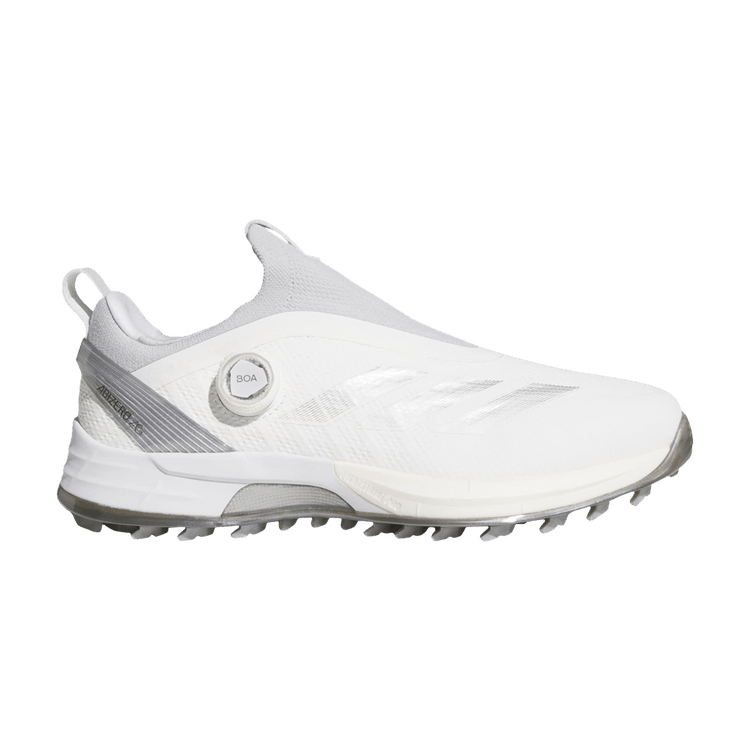 adidas Adizero ZG BOA Spikeless Golf 'White Silver Metallic' — Cloud White/Silver Metallic/Light Solid Grey