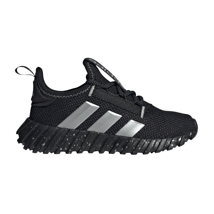 Adidas Kaptir Flow K 'Black Silver Metallic' — Core Black/Silver Metallic/Matte Silver