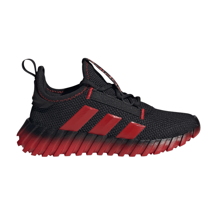 Adidas Kaptir Flow K 'Black Scarlet' — Core Black/Better Scarlet/Core Black