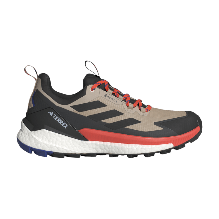 adidas Terrex Free Hiker 2.0 Low GORE-TEX 'Wonder Beige Black Orange' — Wonder Beige/Core Black/Semi Impact Orange