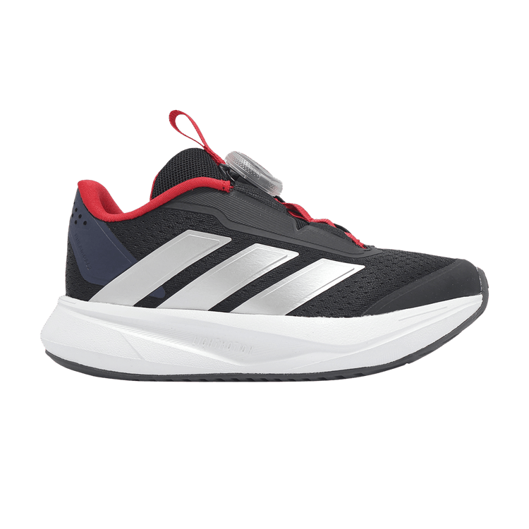 Adidas Duramo SL 2.0 BOA K 'Black Silver Scarlet' — Core Black/Silver Metallic/Better Scarlet