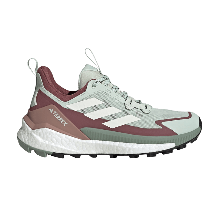 Adidas Wmns Terrex Free Hiker 2.0 Low 'Linen Green Burgundy' — Linen Green/Off White/Burgundy