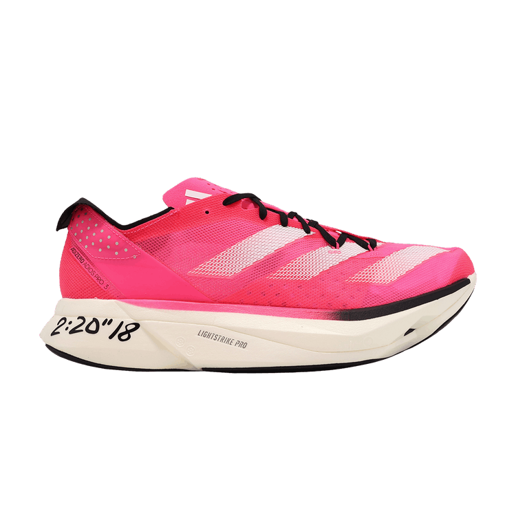 adidas Adizero Adios Pro 3 'Lucid Pink' — Lucid Pink/Cloud White/Core Black