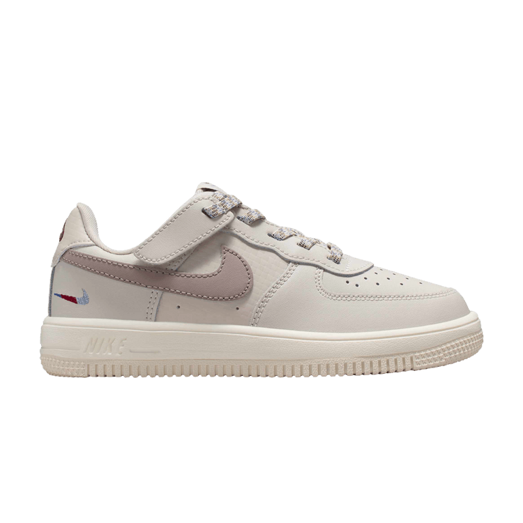 Nike Force 1 Low LV8 EasyOn PS 'Light Orewood Brown Burgundy Crush' — Light Orewood Brown/Burgundy Crush/Comet Blue/Malt