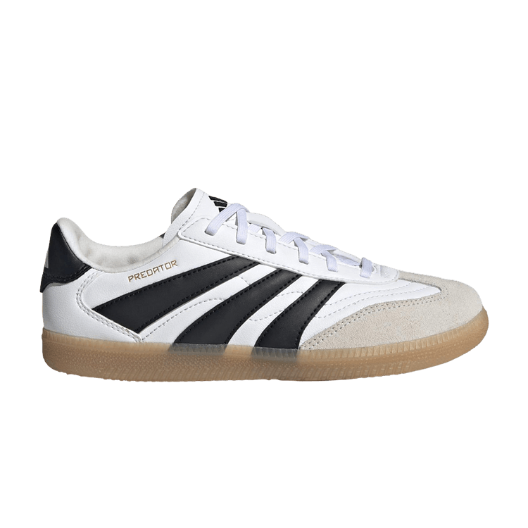 adidas Predator Freestyle Indoor J 'Cloud White Core Black' — Cloud White/Core Black/Gold Metallic