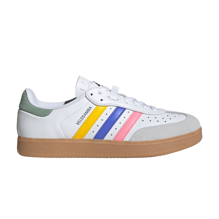Adidas Velosamba Leather 'White Cobalt Blue Bliss Pink' — Cloud White/Cobalt Blue/Bliss Pink