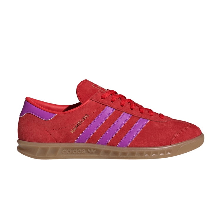 Adidas Wmns Hamburg 'Red Purple Burst Gum' — Red/Purple Burst/Gum