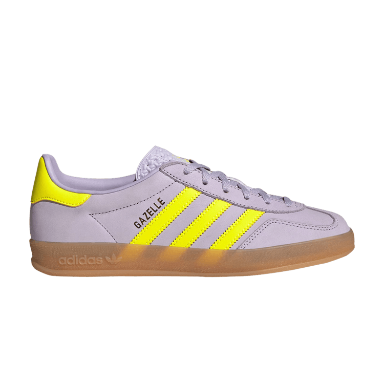 adidas Wmns Gazelle Indoor 'Silver Dawn Solar Yellow' — Silver Dawn/Solar Yellow/Gum