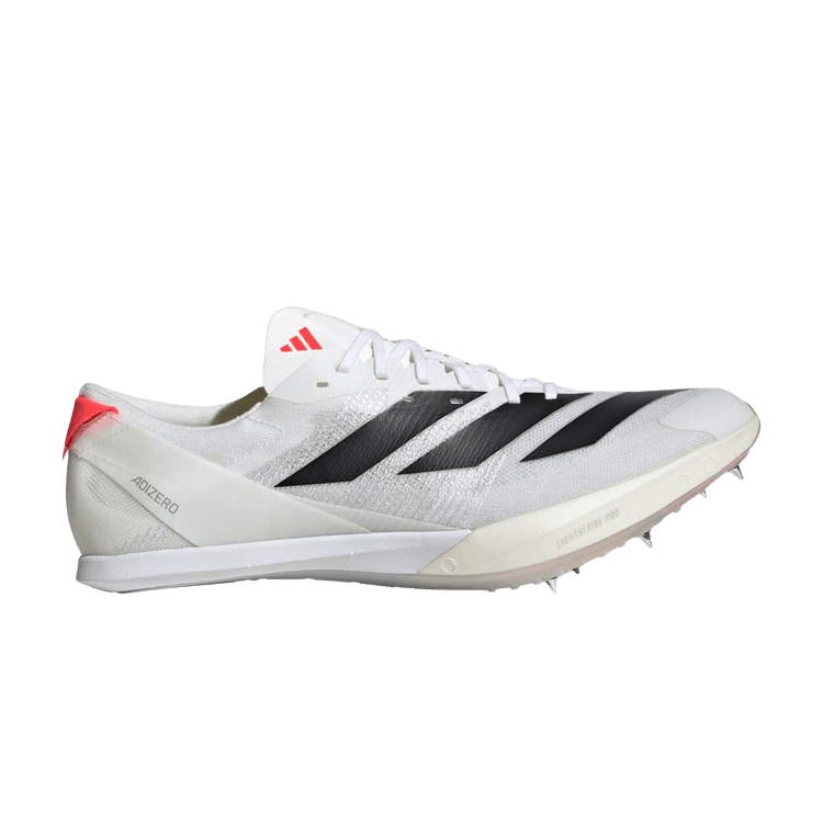 adidas Adizero Finesse Spikes 'White Black Lucid Red' — Cloud White/Core Black/Lucid Red