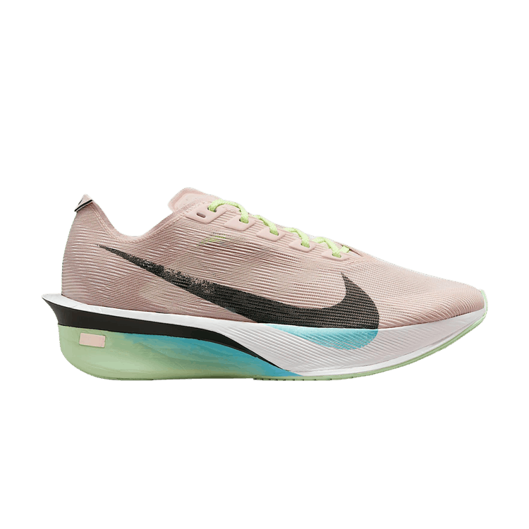 Nike Wmns ZoomX VaporFly Next% 4 'Silt Red Barely Volt' — Silt Red/Barely Volt/Pearl Pink/Black