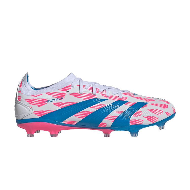 Adidas Predator 24 Pro FG 'Reemergence Pack' — Cloud White/Solar Blue/Solar Pink