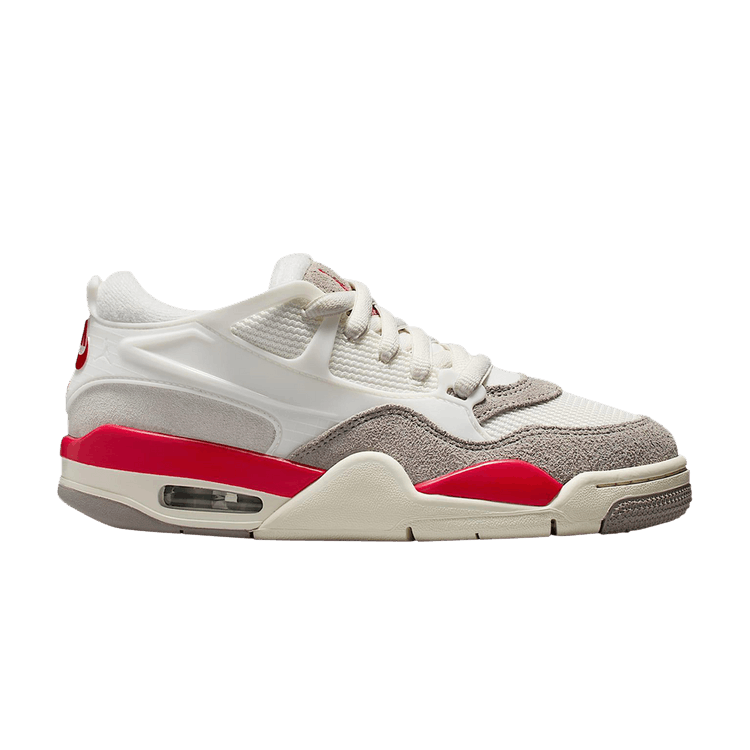 Air Jordan 4 RM GS 'Fire Red' — Sail/College Grey/Coconut Milk/Fire Red