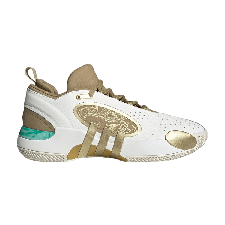 Adidas D.O.N. Issue #5 'Year of the Dragon' — Core White/Matte Gold/Halo Gold