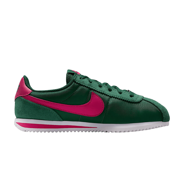 Nike Cortez Textile GS 'Gorge Green Wild Cherry' — Gorge Green/White/Wild Cherry
