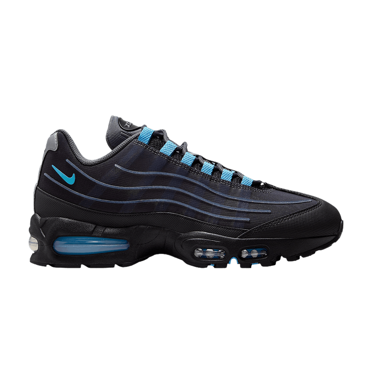 Nike Air Max Big Bubble 'Black Iron Grey' — Black/Iron Grey/Metallic Silver/University Blue