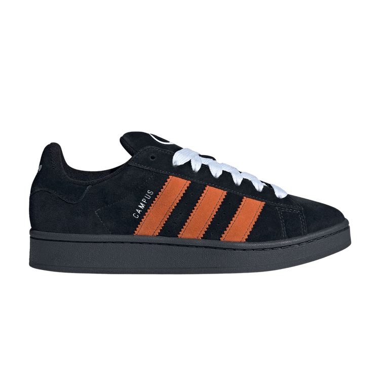 adidas Campus 00s 'Carbon Orange' — Carbon/Orange/Cloud White
