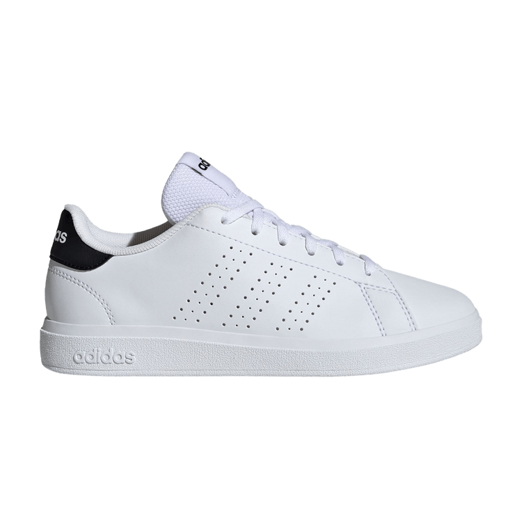 adidas Advantage Base 2.0 J 'White Black' — Cloud White/Cloud White/Core Black