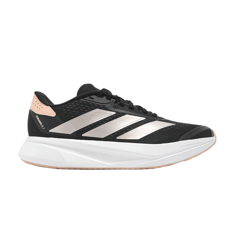 Adidas Wmns Duramo SL 2.0 'Black Powder Coral' — Core Black/Champagne Metallic/Powder Coral