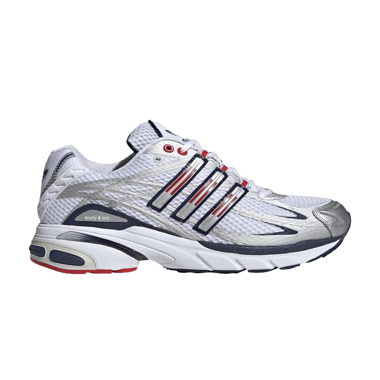 Sporty &amp; Rich x adidas Adistar Cushion 'USA' — Cloud White/Night Indigo/Collegiate Red