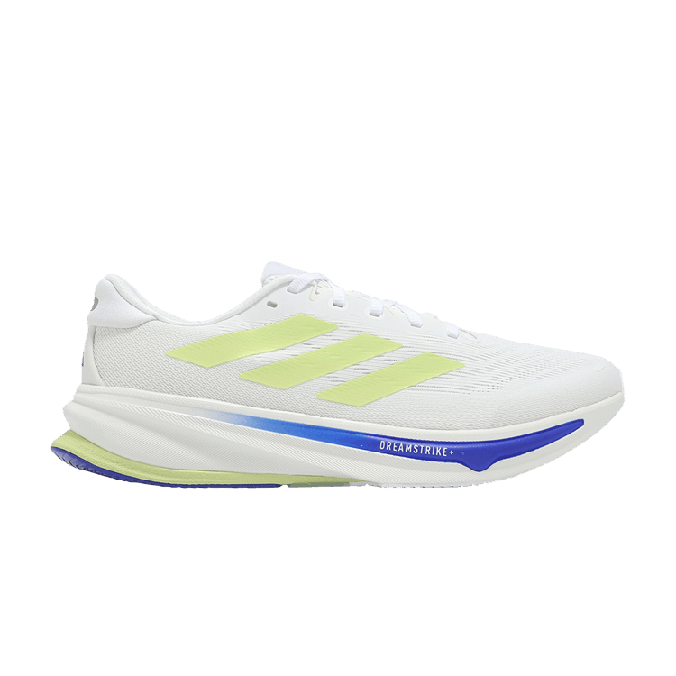 Adidas Supernova Rise 2 Wide 'White Blue Pulse Lime' — Cloud White/Zero Metallic/Pulse Lime
