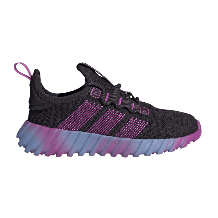 Adidas Kaptir Flow K 'Aurora Black Purple Burst' — Aurora Black/Purple Burst/Blue Spark