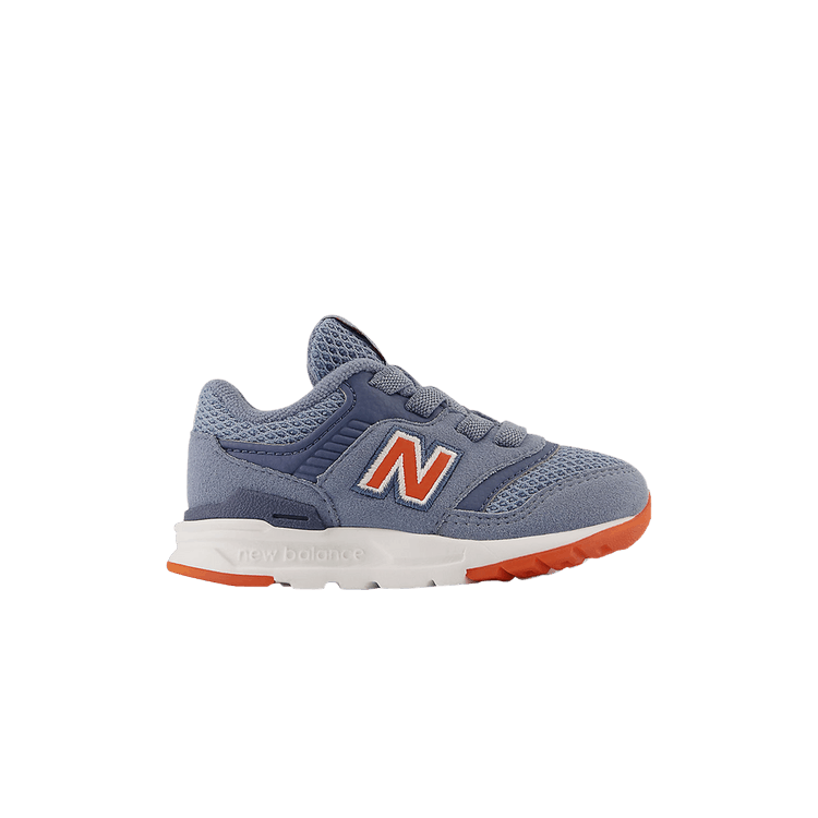 New Balance 997H Bungee Lace Toddler 'Grey Poppy' — Grey/Poppy