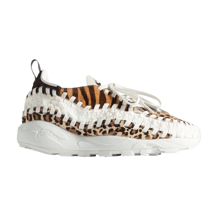 Kith x Nike Air Footscape Woven GS 'Animal Print' — Black/Summit White/Velvet Brown
