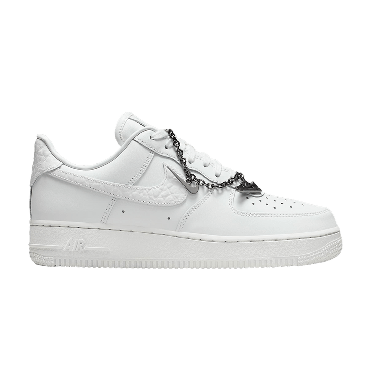 Nike Wmns Air Force 1 '07 Low  'Summit White/White/Metallic Silver/Summit White' — Summit White/White/Metallic Silver/Summit White