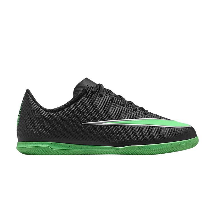 Nike Jr. Mercurial Vapor 17 Club IC Low GS 'Black Illusion Green' — Black/Black/Illusion Green