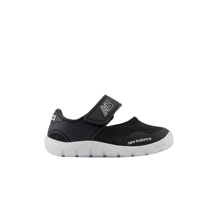 New Balance 208v2 Hook & Loop Sandal Toddler Wide 'Black White' — Black/White