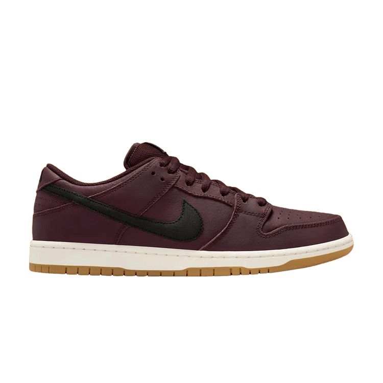 Nike SB Dunk Low Pro 'Burgundy Crush' — Burgundy Crush/Black-Mystic Dates-Sail-Gum Light Brown-Safety Orange