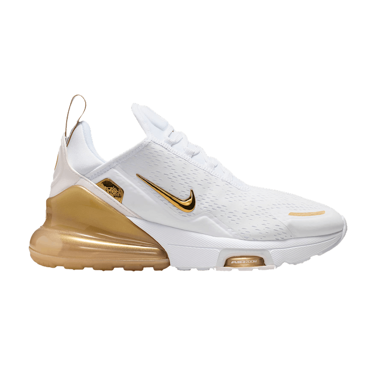 Nike Wmns Air Max 270 Premium 'White Team Gold' — White/Team Gold/Truly Gold/Metallic Gold