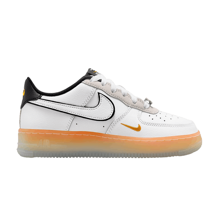 Nike Air Force 1 ' GS 'White Black Orange' — White/Black/Orange Peel/White