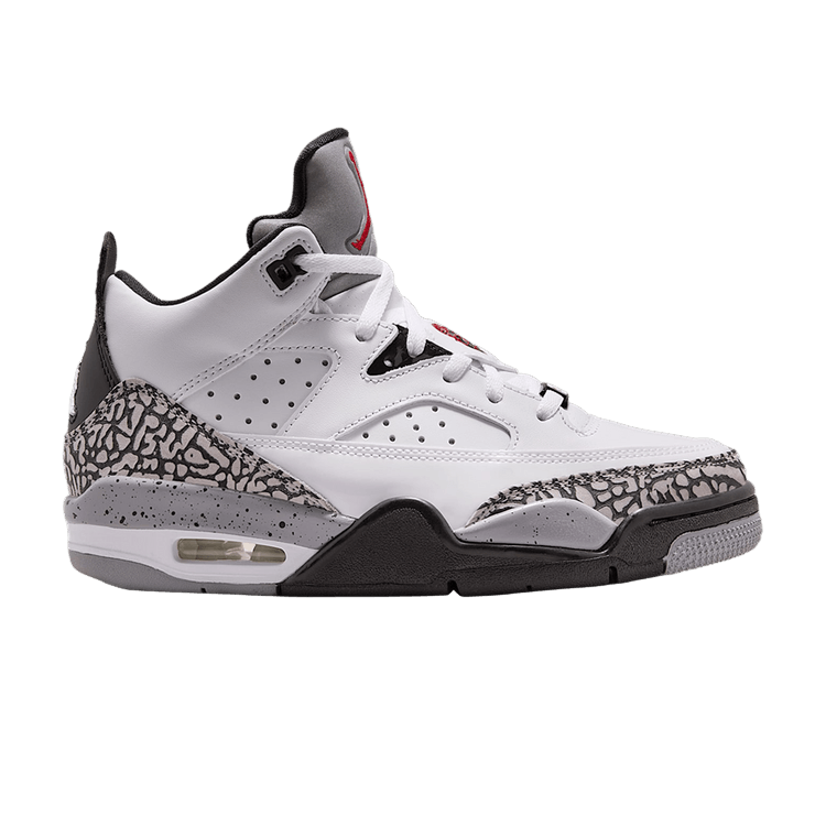 Air Jordan Son Of Mars Low GS 'White Black Cement Grey' — White/Black/Cement Grey/Gym Red