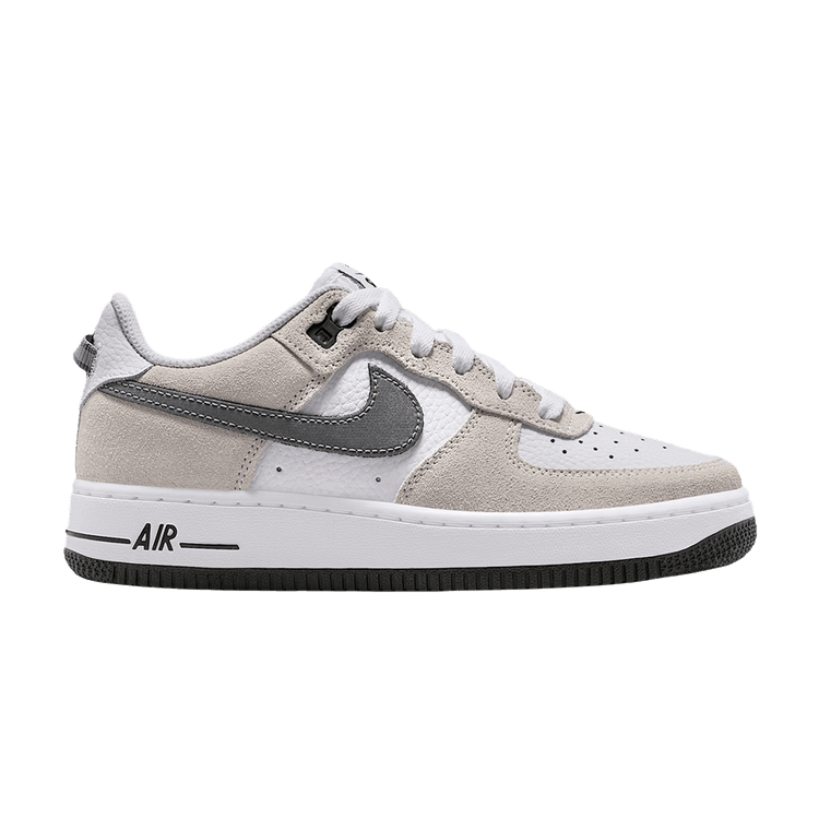 Nike Air Force 1 Lv8 GS 'White Black Cool Grey' — White/Black/Cool Grey/Metallic Cool Grey