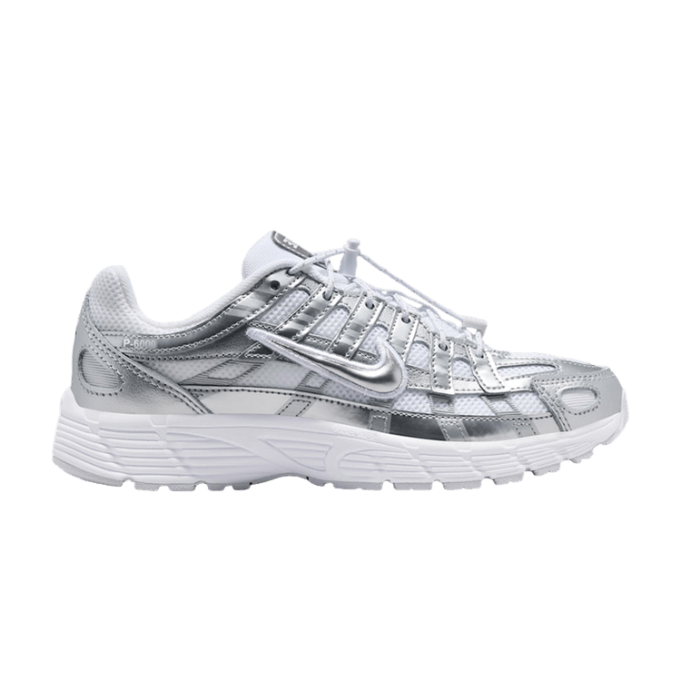 Nike P-6000 GS 'White Metallic Silver Vast Grey' — White/Metallic Silver/Vast Grey