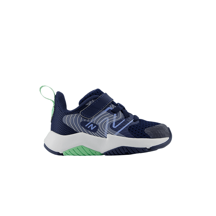 New Balance Rave Run v2 Bungee Lace Top Strap Toddler 'Navy Sweetgrass' — Navy/Electric Sky/Sweetgrass