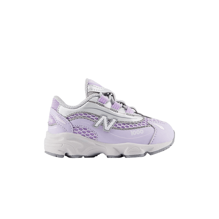 New Balance 1000 Bungee Lace Toddler 'Bright Lavender' — Bright Lavender/Light Silver Metallic